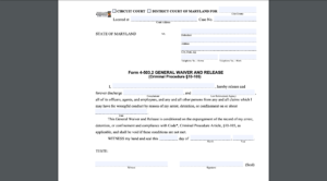 General Waiver and Release Form